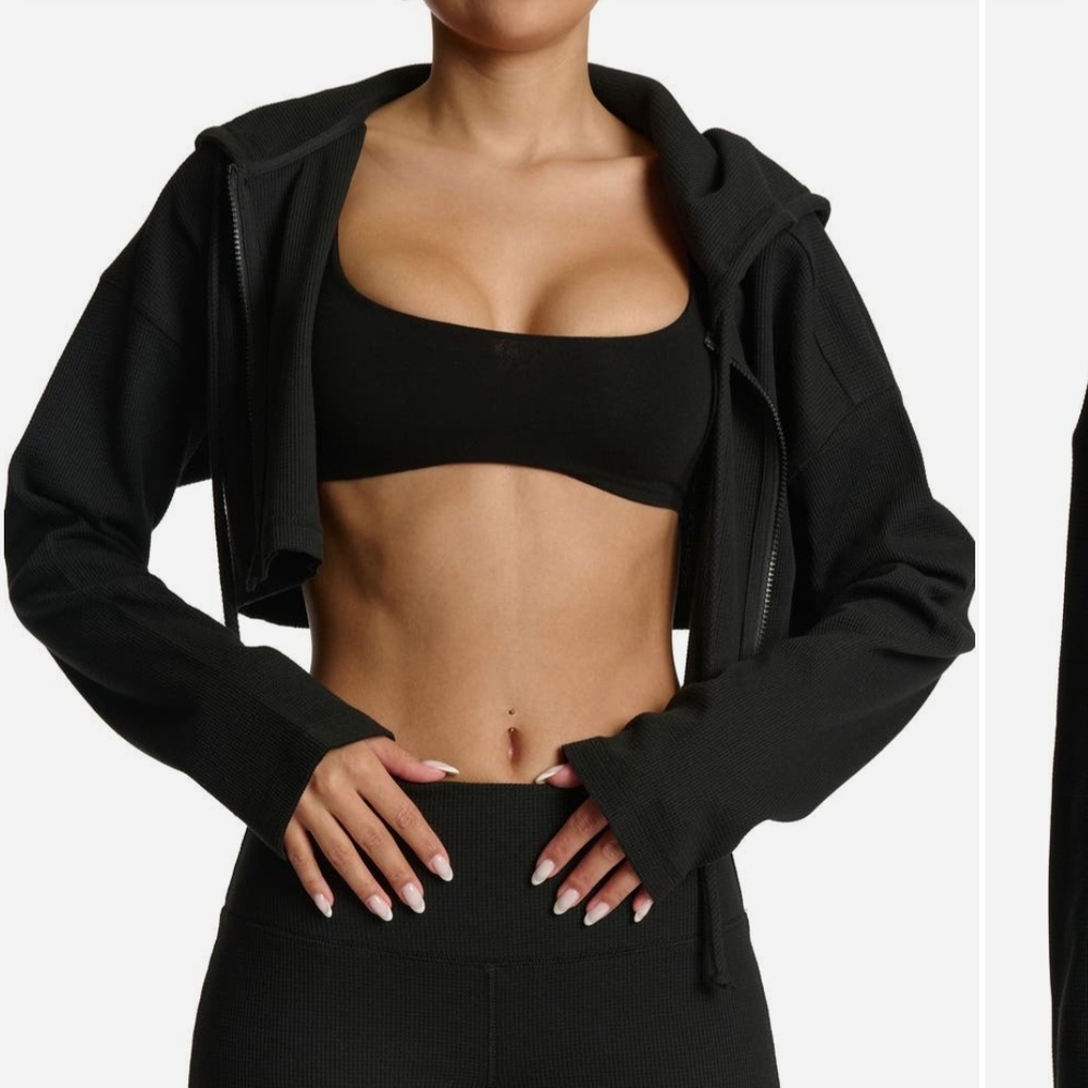 Naked Wardrobe Black Cropped Jacket